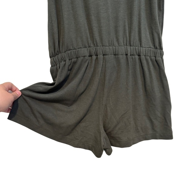 Lou & Gray Dark Green Tank Top Short Romper Jumper Size XS - Picture 13 of 15